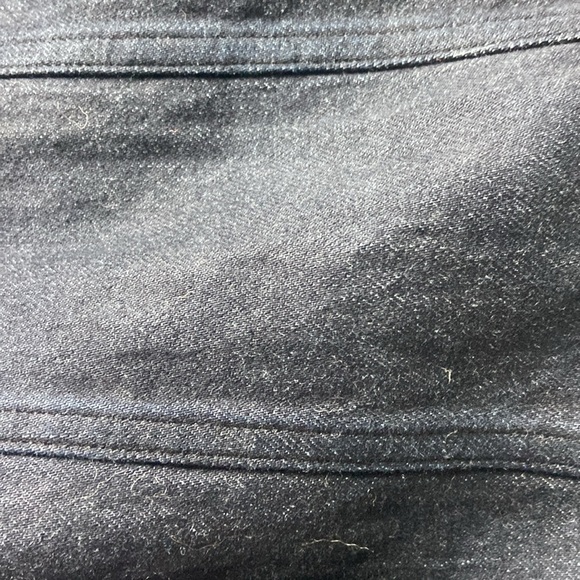 Pilcro Dramatic Bow Back Mini DressSz 6 Avantgarde Denim Cotton Black Anthro - Picture 9 of 9